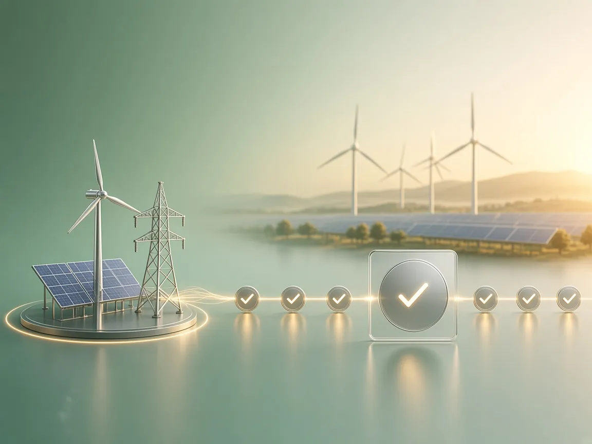 Energy and infrastructure illustration